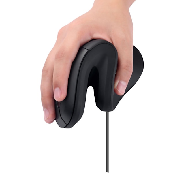 Multifunksjonell Ergonomisk og Stille Vertikal Kablet Mus for Windows, Mac OS, PC