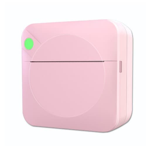 C17 Pink Bærbar Termisk Printer (Med Rulle Papir)