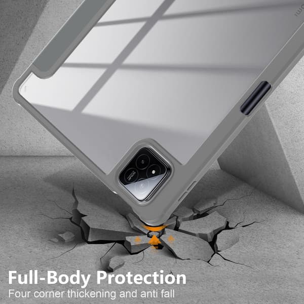 Etui til Xiaomi Redmi Pad Se 11-tommer med automatisk vekke-/dvalefunksjon, grå
