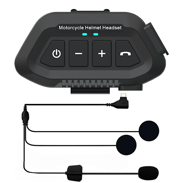 Lx2 Motorcykelhjelm Intercom (Sort)