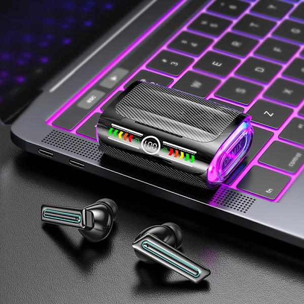 True Wireless Bluetooth-hörlurar WM01 Plus Bluetooth 5.0 Sport Vattentäta