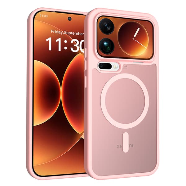 Etui til Xiaomi 17 Pro Max, laget av matt hardt PC-materiale, magnetisk kompatibelt