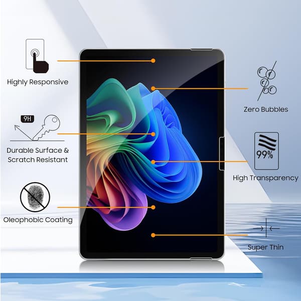Karkaistu lasinen näytönsuoja Microsoft Surface Pro 7 12,3-tuumaiselle, HD (2 kpl)