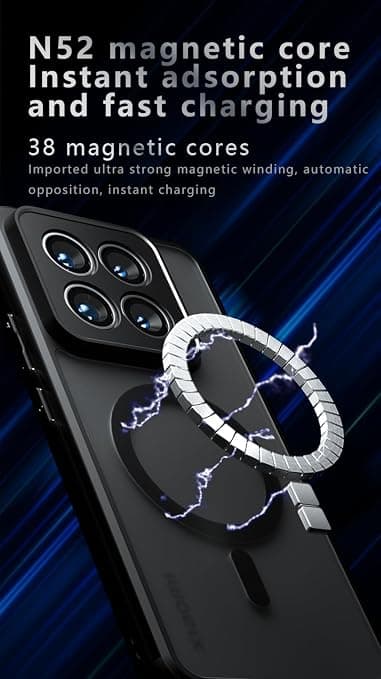 Fodral för Xiaomi 17, MagSafe-kompatibel, stötsäker black