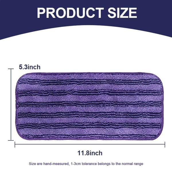 Återanvändbara moppdynor för Swiffer WetJet, maskintvättbar mikrofiber 2-pack grön