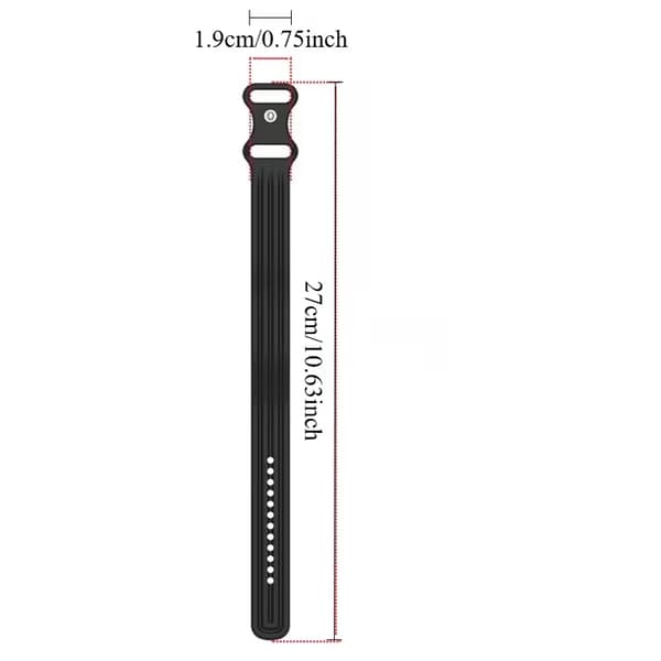 Utskiftbare silikon- og borrelåsstropper for Google Fitbit Air (2-pakning) Kombinasjon 2 Combination 2