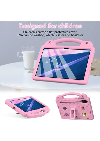 Etui til Honor Pad X9 / Pad X8 Pro (11,5\") Anti-fall med stativ Rosa