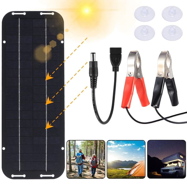 30W solcellelader (12V), egnet for båter, biler og bobiler