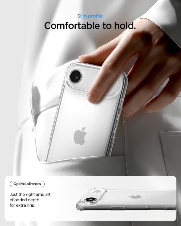 Deksel til iPhone 17Air, [Ingen magnetisk ring] - Krystallklar
