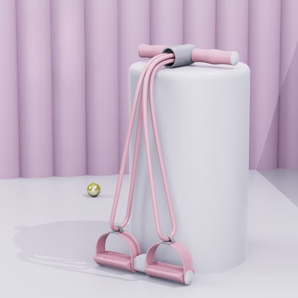 Multifunktionel fodpedal modstandsbånd pink pink