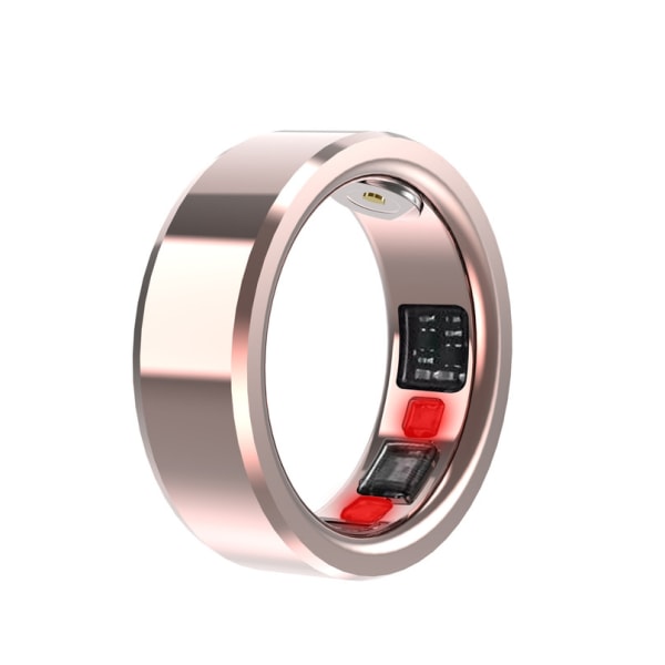 Chronus Smart Ring Sleep Fitness Tracker med flera övervakningsfunktioner Laddbox 17# (roséguld)