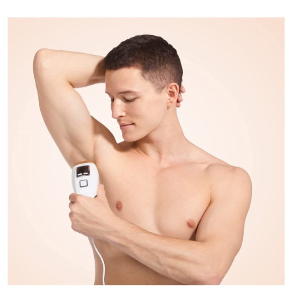 IPL-hårborttagningsenhet med iskylningsfunktion för kvinnor och män, 999 999 blixtar för ansikte, armhålor, ben, vit