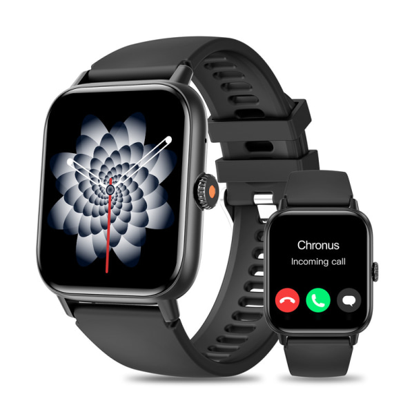 Smart Watch for Women Svara/ringa samtal Fitness Tracker Watch med SpO2 för Android iOS Svart