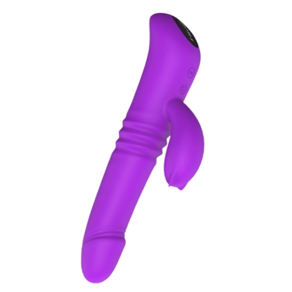 Tungvibrator för kvinnor Bärbar elektrisk kvinnlig massageapparat Klitoralvibratormassager, med 10 magic vibrationslägen, lila