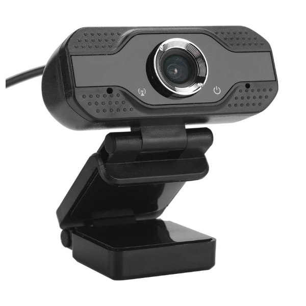 Chronus 1080P Desktop-webbkamera med inbyggd pickup och 3D-brusreducering (svart)