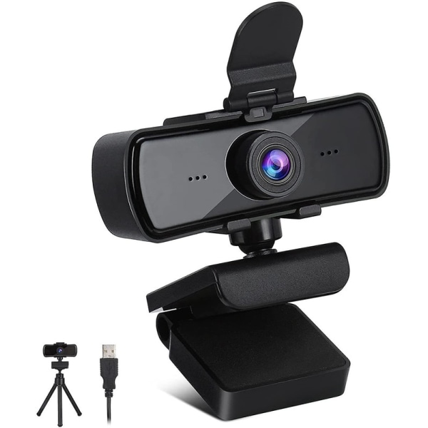 2K HD-webbkamera med mikrofon, 1440P, streaming, för onlinekonferenser