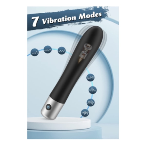 G Spot Vibrator för kvinnor, Sexsaker för kvinnor Nöje med 7 vibrationslägen, svart