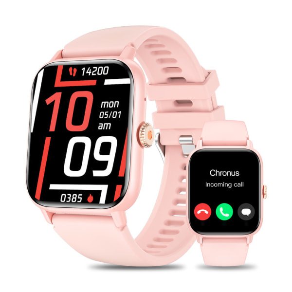 Smart Watch for Women Svara/ringa samtal Fitness Tracker Watch med SpO2 för Android iOS Rosa