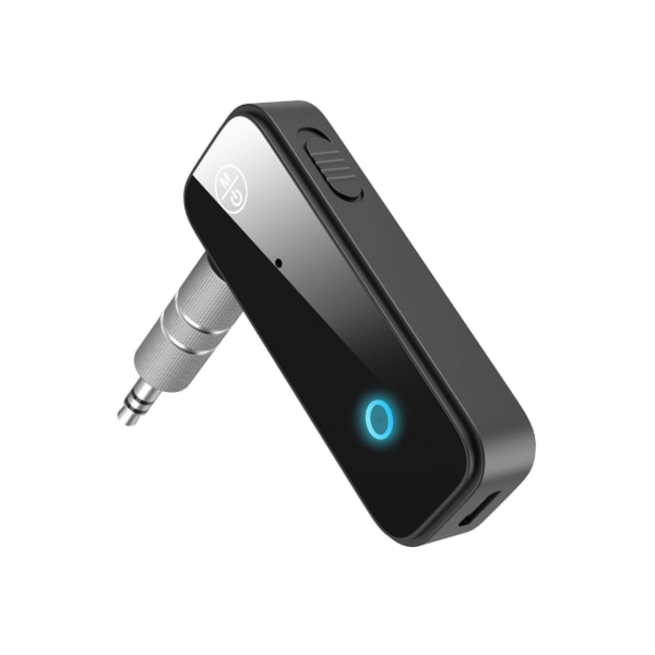 Chronus Bluetooth Car Aux Adapter: 2-i-1 trådlös TX/RX, 3,5 mm port, för bil, TV, hörlurar, handsfree (svart)