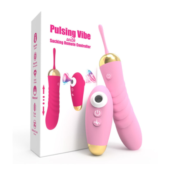 Rose sexleksak för Clit G-punktstimulering, kvinnlig stötvibrator, 10 vibrationsläges massagestav för snabbare orgasmer, rosa