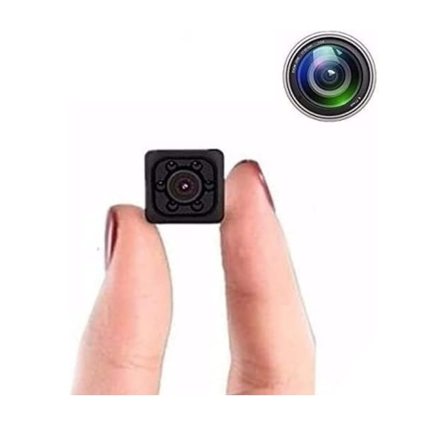 WIFI hemsäkerhetskamera 1080P HD med mörkerseende och rörelsedetektion (svart)