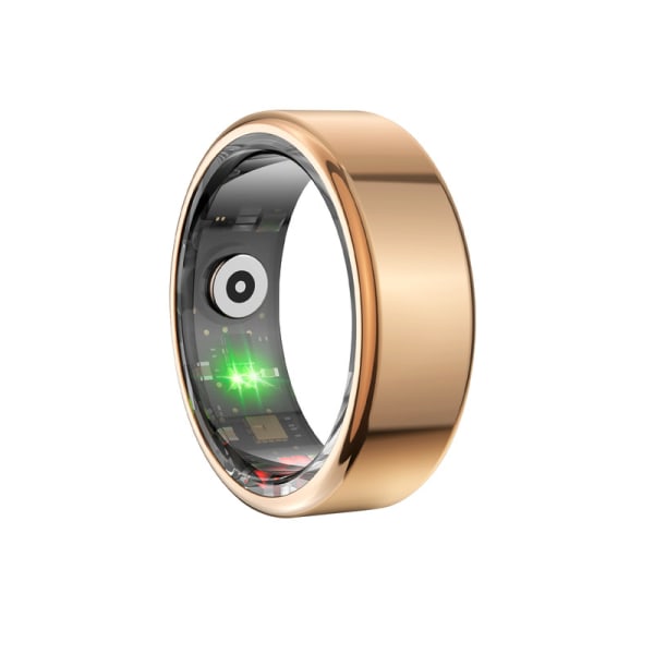 Chronus Smart Ring R02 Spåra sömn och puls för män och kvinnor för iOS och Android (#11 guld)
