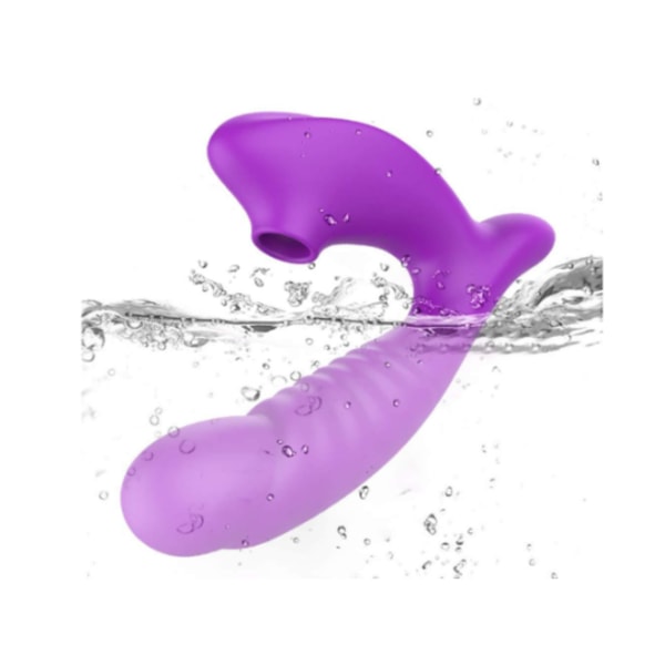 Clitorals Stimulator Uppladdningsbara slickande och sugande leksaker Vattentät massageapparat sextunga för kvinnor, lila