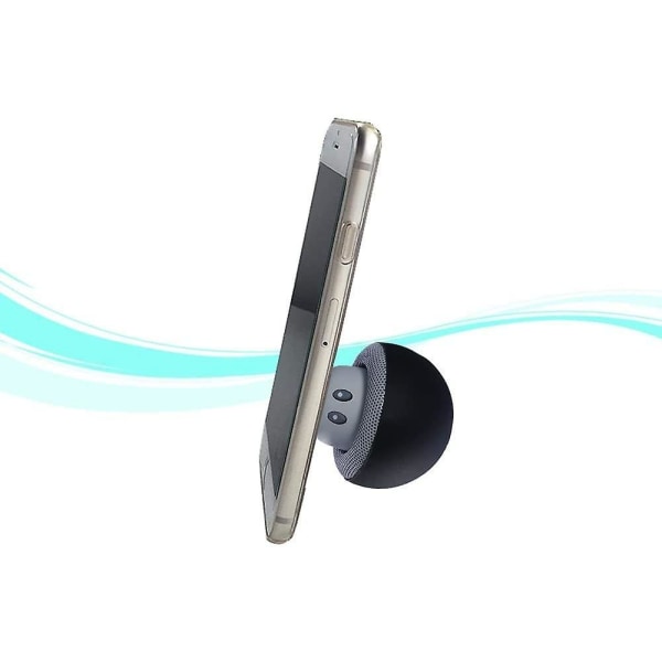 Mushroom Mini trådlösa bärbara Bluetooth 4.1-högtalare med mikrofon (svart)