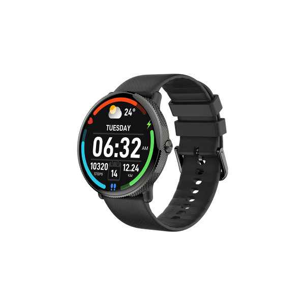 Smart Watch Fitness Watch Bluetooth Call 1,43" AMOLED Herr Damer för Android iOS Svart