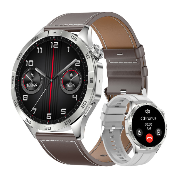 Chronus HK4 Smart Watch Herr Bluetooth samtal Värt att köpa en Smartwatch Silver