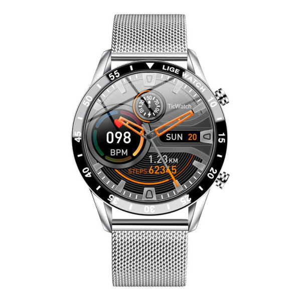 Smart Watch Men med SMS och samtal, 1,32 tums blodtryck, IP67 vattentät Smart Watch för Android och iOS