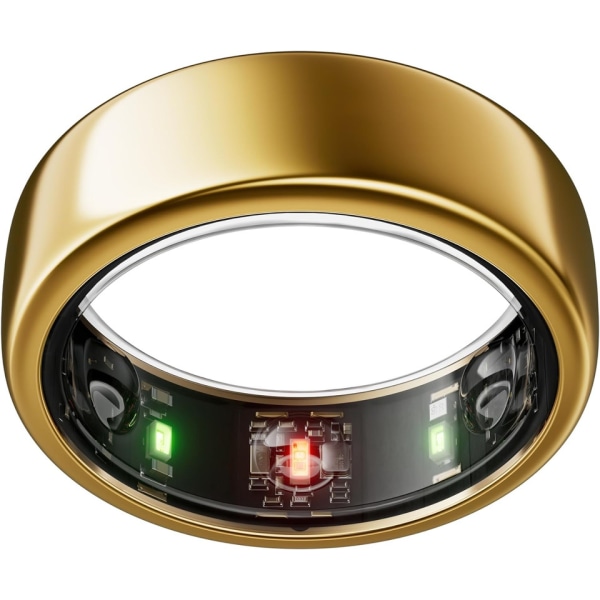 Chronus Smart Ring Health Tracker IP68 Vattentät 12# （Guld）