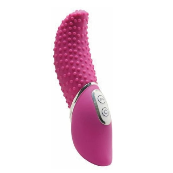 Kvinnlig vibrator, tungvibrator erotisk leksak för att stimulera G-punkten, rosa