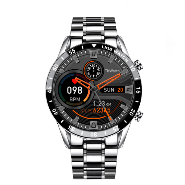 Smart Watch Men med SMS och samtal, 1,32 tums blodtryck, IP67 vattentät Smart Watch för Android och iOS