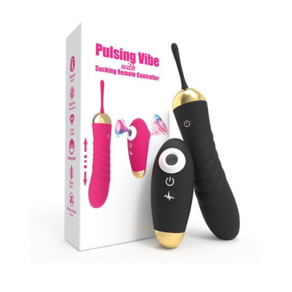 Rose sexleksak för Clit G Spot-stimulering, kvinnlig stötvibrator, 10 vibrationsläges massagestav för snabbare orgasmer, svart