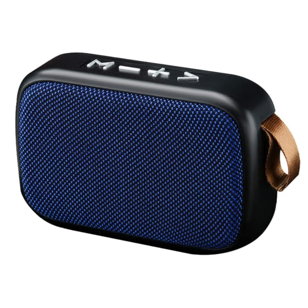 Chronus handhållen Bluetooth högtalare, trådlös stereosubwoofer för telefoner, PDA, MP3, PC, bärbar dator, USB/TF/FM-radio (blå)