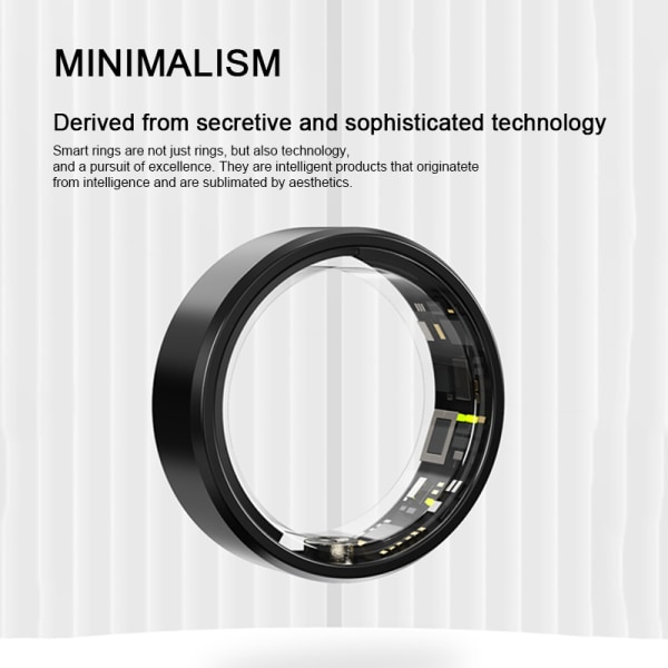 SR01 Smart Ring Health Tracker Titanium (#9 blå)