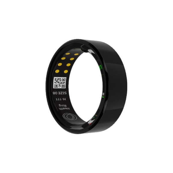 Chronus Smart Ring Health Tracker med laddningsfodral11# (svart)