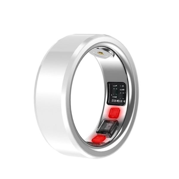 Chronus Smart Ring Sleep Fitness Tracker med flera övervakningsfunktioner Laddbox 19# (vit)