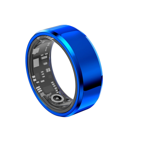 Chronus Smart Ring Health Tracker IP68 Vattentät 7# （Blå）
