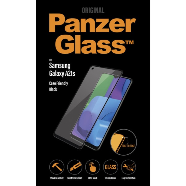 PanzerGlass Samsung Galaxy A21s Case Friendly, Black
