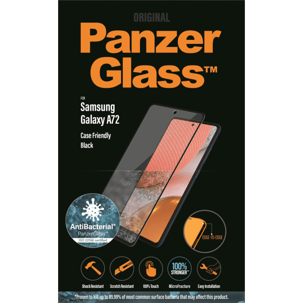 PanzerGlass Samsung Galaxy A72 Case Friendly, Black AB