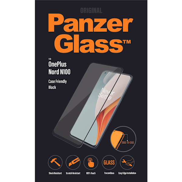 PanzerGlass OnePlus Nord N100 Case Friendly, Black