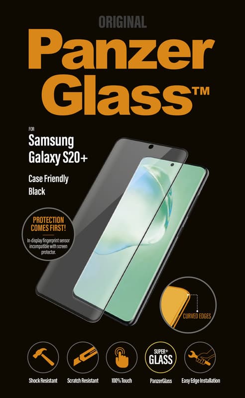 PanzerGlass Samsung Galaxy S20 Ultra Case Friendly, Black