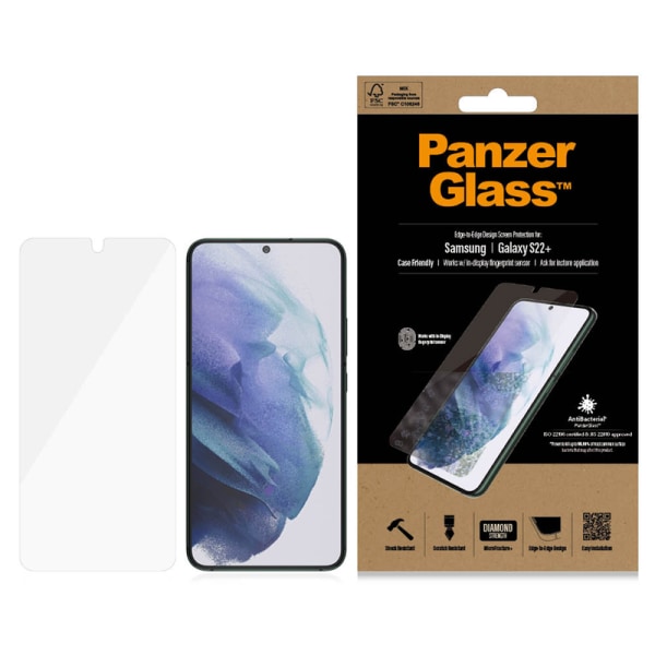 PanzerGlass Samsung Galaxy S22+ Case Friendly AB, Black
