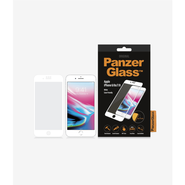 PanzerGlass Apple iPhone 6/6s/7/8 White, Case Friendly