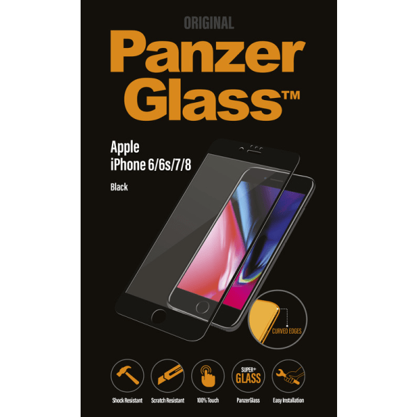 PanzerGlass Apple iPhone 6/6s/7/8, Black