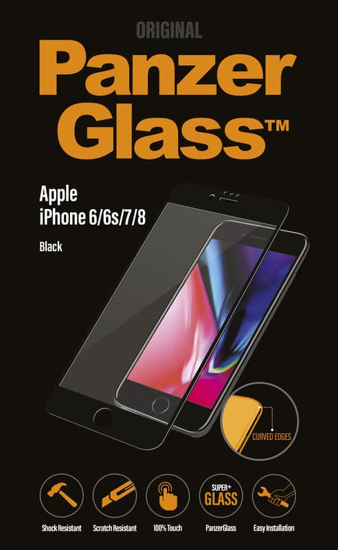 PanzerGlass Apple iPhone 6/6s/7/8, Black
