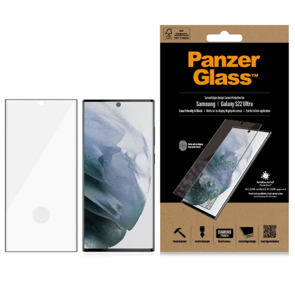 PanzerGlass Samsung Galaxy S22 Ultra Case Friendly AB, Black