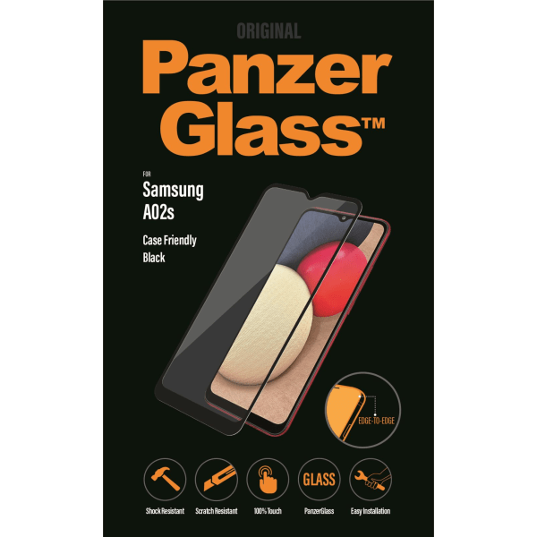 PanzerGlass Samsung Galaxy A02s Case Friendly, Black